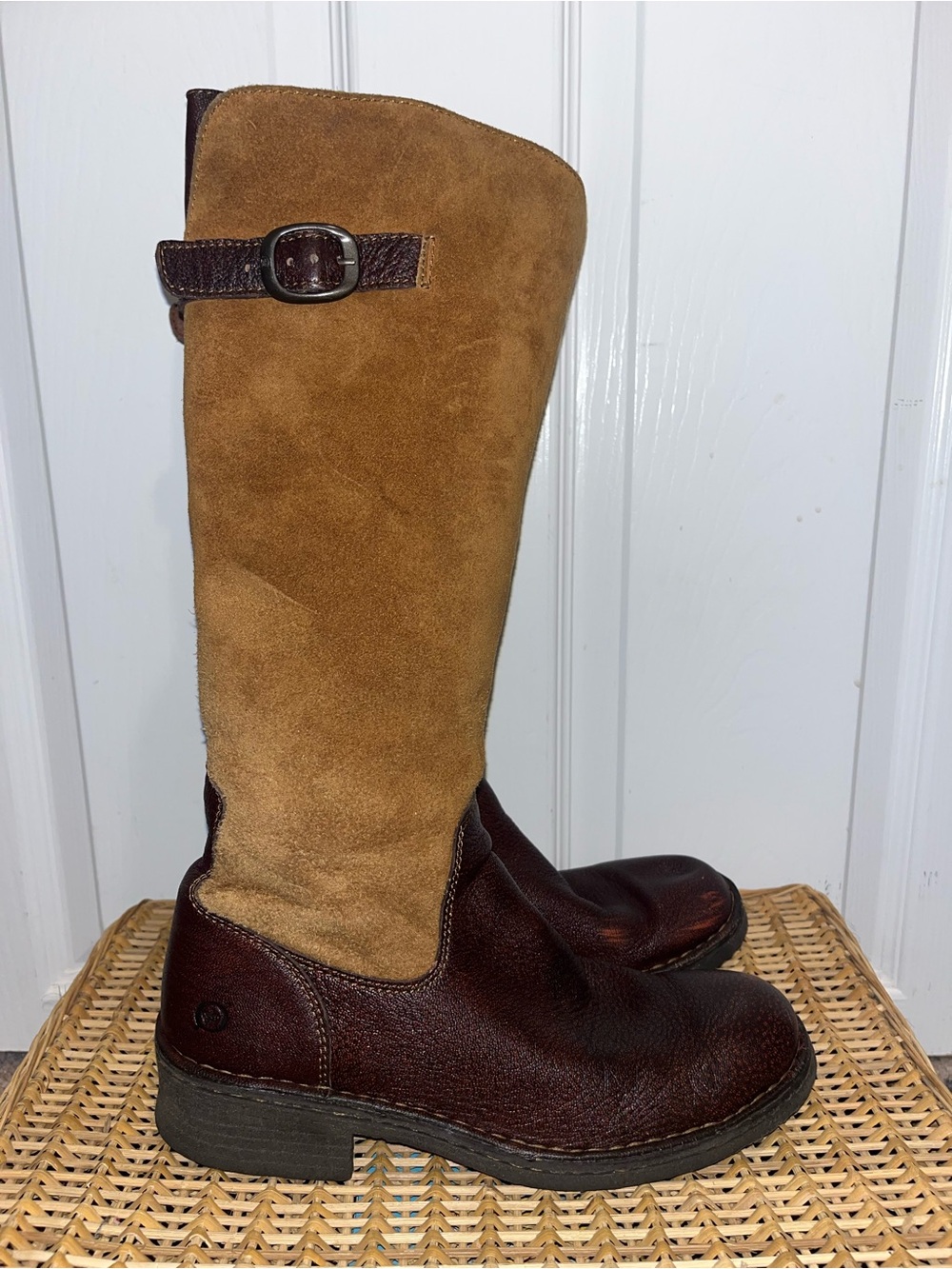 BORN Beret tall leather boots